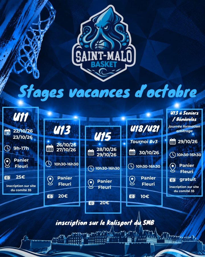 Stage U13 - Saint-Malo Basket